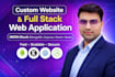 build custom website and full stack web app using react node js mern stack