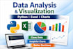 clean, analyze and visualize data using python and excel