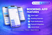 build service booking app for ios android using flutter react native
