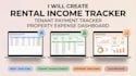 create rental income and tenant payment tracker with custom reporting tools