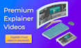 create professional 2d animated explainer video