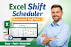 create automated staff shift rota schedule in excel with dashboard