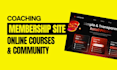 create a coaching membership site with online courses and community