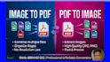 convert image to PDF or PDF to image professionally