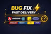 fix your angular, react, js bugs fast, free revisions