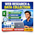 do web research and data collection in excel file