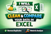 compare, match, and analyze your excel data accurately