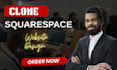 setup responsive custom squarespace website, clone squarespace website