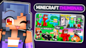 design minecraft thumbnail in 8h