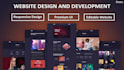 create modern responsive website with HTML CSS javascript