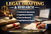 professional legal research drafting  documentation services