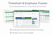 create a custom excel employee hours and overtime tracker