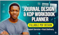 journal design kdp workbook planner fillable pdf journal formatting amazon kdp