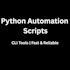 create python scripts for automation or command line tools