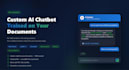 build a rag chatbot trained on your documents
