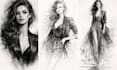 sketch handmade  realistic charcoal pencil drawing sketch