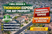 design an thorough expose for any property
