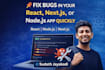 fix bugs in your react or node app