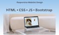 create responsive website using HTML,CSS,javascript,react