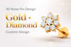 design diamond nose pin