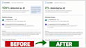 convert ai content into plagiarism free human text