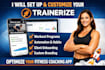 set up trainerize fitness coaching app, customize trainerize