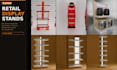 design a custom 3d retail display stand