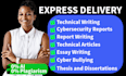 write cyber security reports, policy and procedure, technical writing
