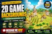 create custom 2d game backgrounds and environment art for your game