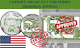 draw permit ready pole barn post frame tiny house solar layout plan city approve