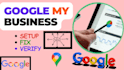 setup, verify, restore suspended google business profile, gmb map local seo