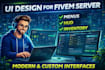 create modern fivem UI design