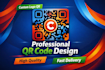 create a professional logo qr code design