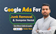 get google ads leads for junk removal and dumpster rental