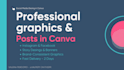 design professional social media post and graphics in canva
