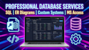 design database systems, er diagrams, and sql queries