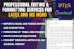 do latex typing formatting and math equations