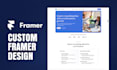 design and develop a framer website or framer landing page