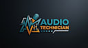 design a modern and professional audio technician logo
