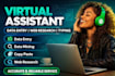 do data entry data mining web research and copy paste as your VA