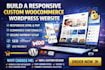 do build develo responsive HTML, PHP custom woocomerce wordpress busines website