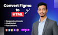 convert figma to responsive html website with clean code