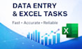 do data entry, excel tasks and administrative support