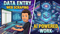 do professional ai powered data entry and web research