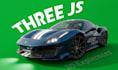 create interactive three js website