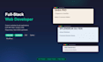 do website development as full stack web developer, HTML CSS PHP python