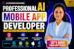 develop ai mobile app, ai chatbot for ios and android