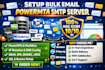 setup premium powermta smtp server bulk email to send unlimited emails
