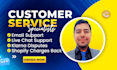 handle customer service, email support, and order tracking
