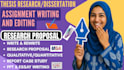 proofread and edit your phd, masters thesis or dissertation writings or essay